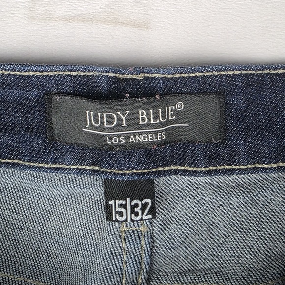 Judy Blue Jeans Womens Size 15/32 Mom Jean High Waist Dark Wash Blue Denim Pants - Picture 4 of 12